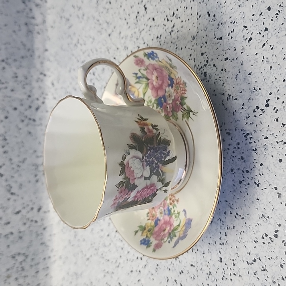 Beautiful teacup and saucer Viceroy collection made in India rare piece